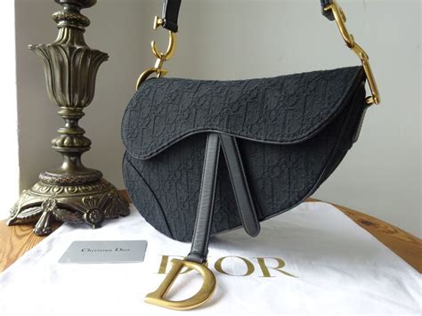 Saddle Bag in Black Dior Oblique Jacquard – Bags Arena